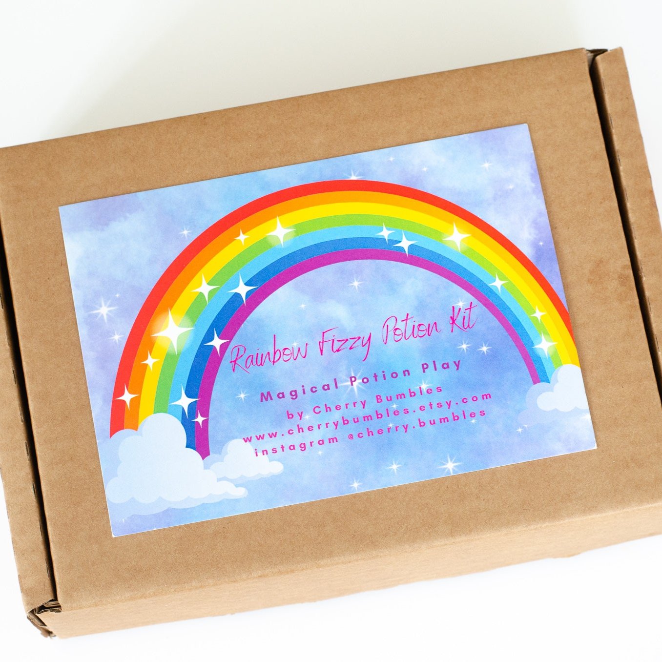 eco-friendly, nontoxic, rainbow fizzy potion kit for kids
