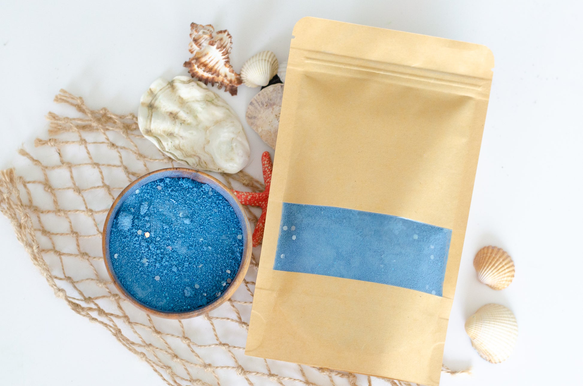 blue potion packet for sensory play