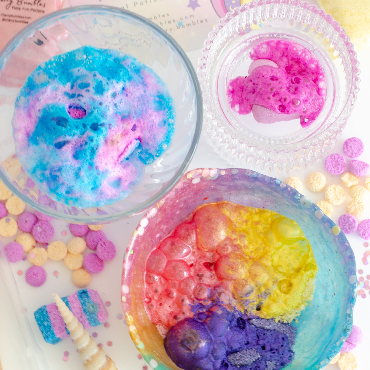 girls colourful unicorn potion making kit