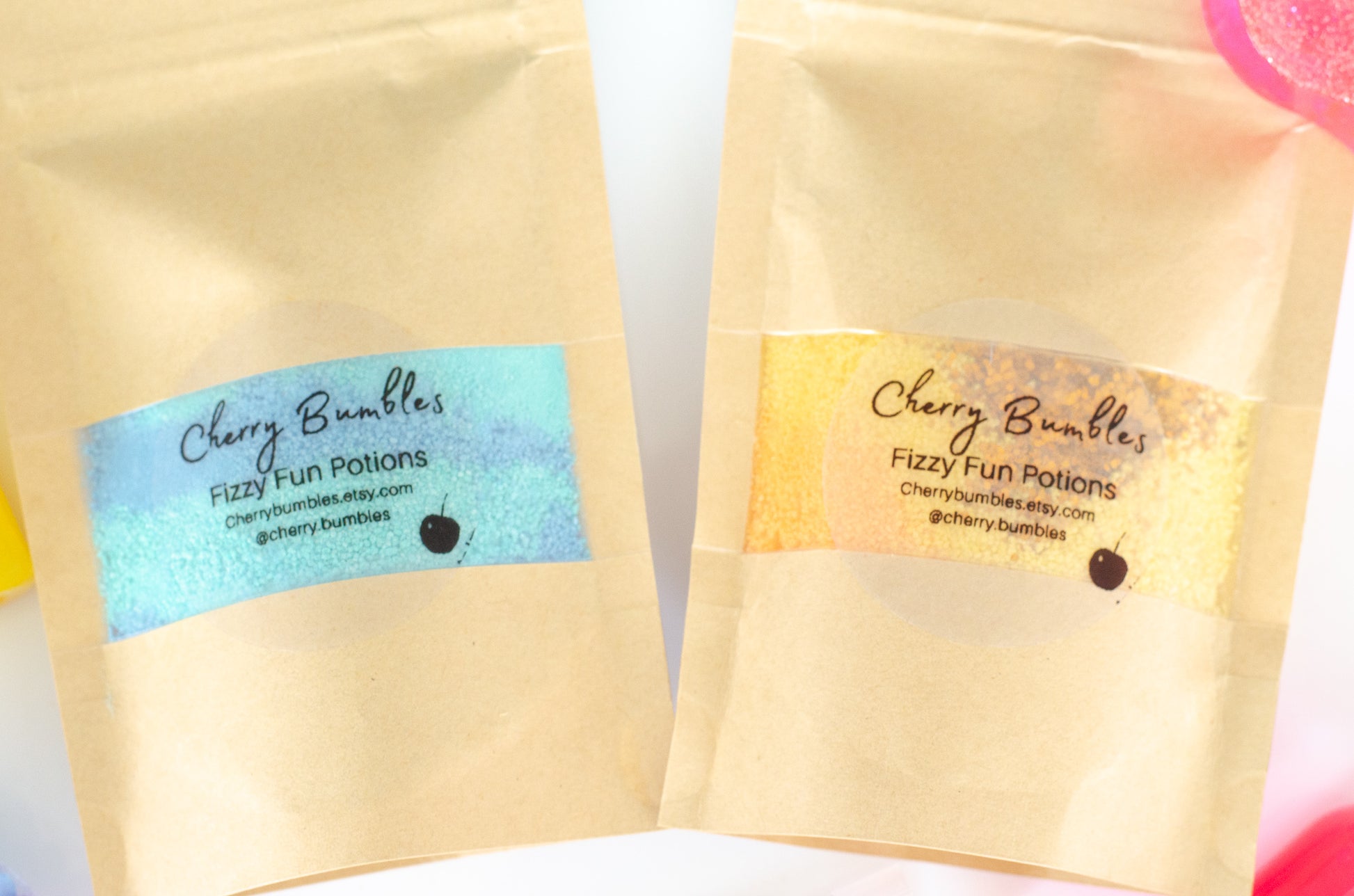 potion fizz packets from the rainbow potion making kit